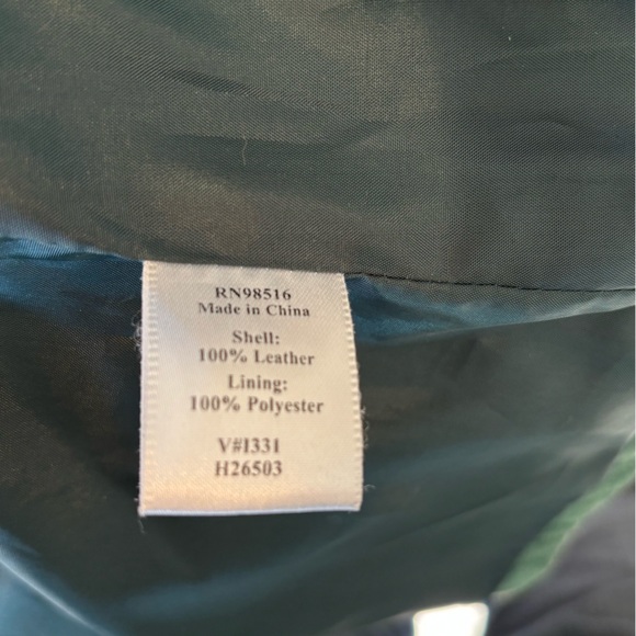 Beautiful green leather jacket - Picture 7 of 8